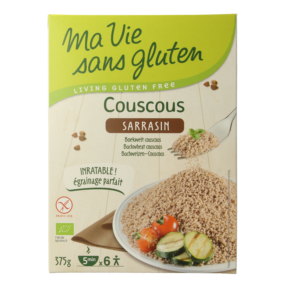 Ma Vie Sans Couscous 100% boekweit glutenvrij bio 375.00 Gram