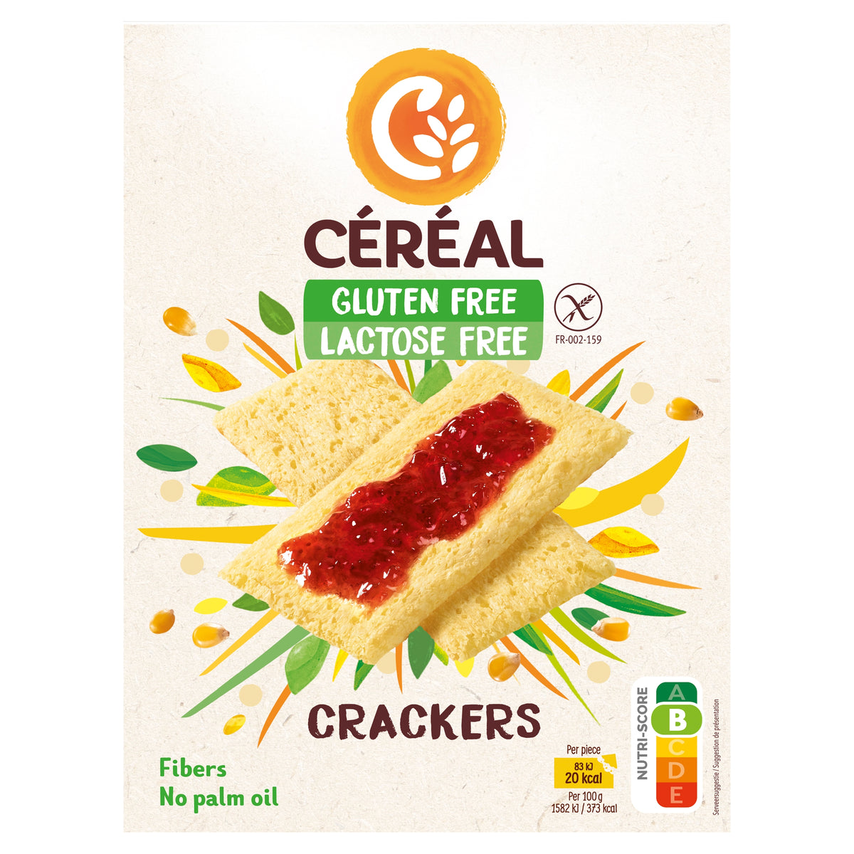 Cereal Crackers glutenvrij 250.00 Gram