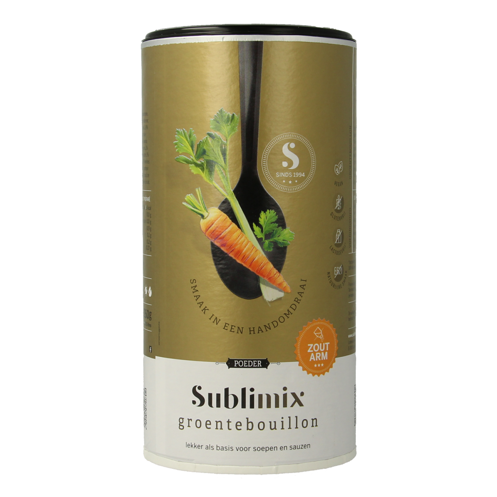 Sublimix Groentebouillon zoutarm glutenvrij 260.00 Gram