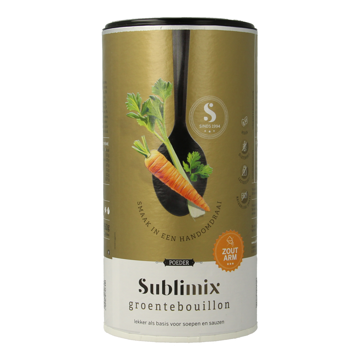 Sublimix Groentebouillon zoutarm glutenvrij 260.00 Gram