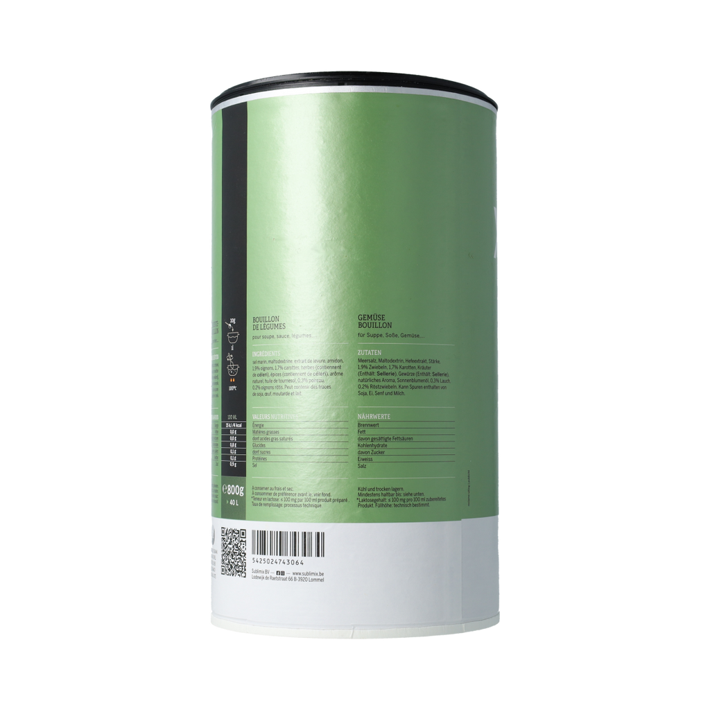 Sublimix Groentebouillon glutenvrij 800.00 Gram