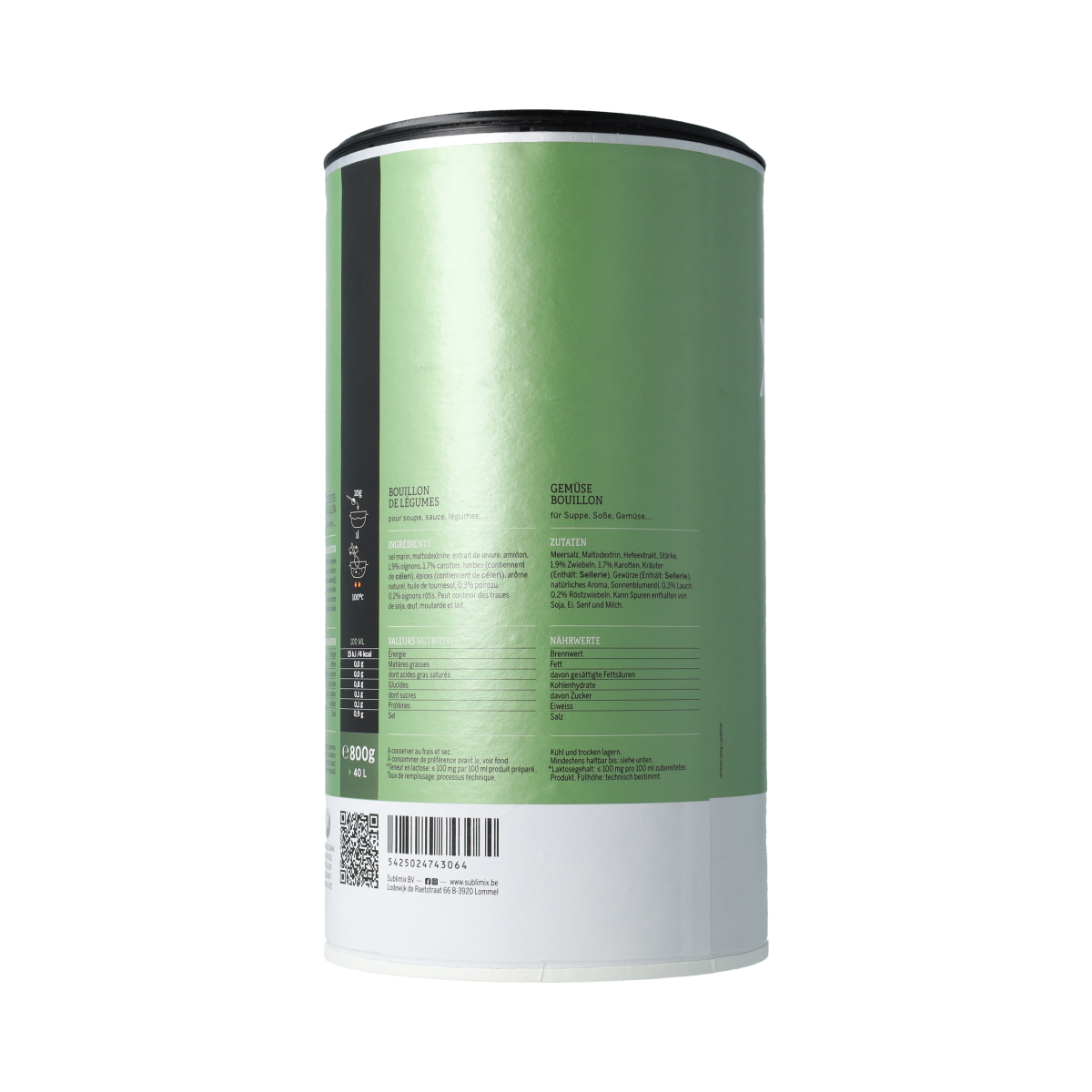 Sublimix Groentebouillon glutenvrij 800.00 Gram