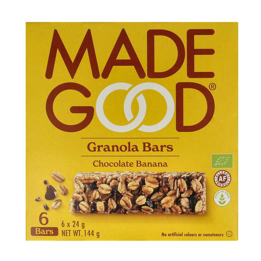 Made Good Granola bar chocolate banana 24 gram bio 6.00 Stuks