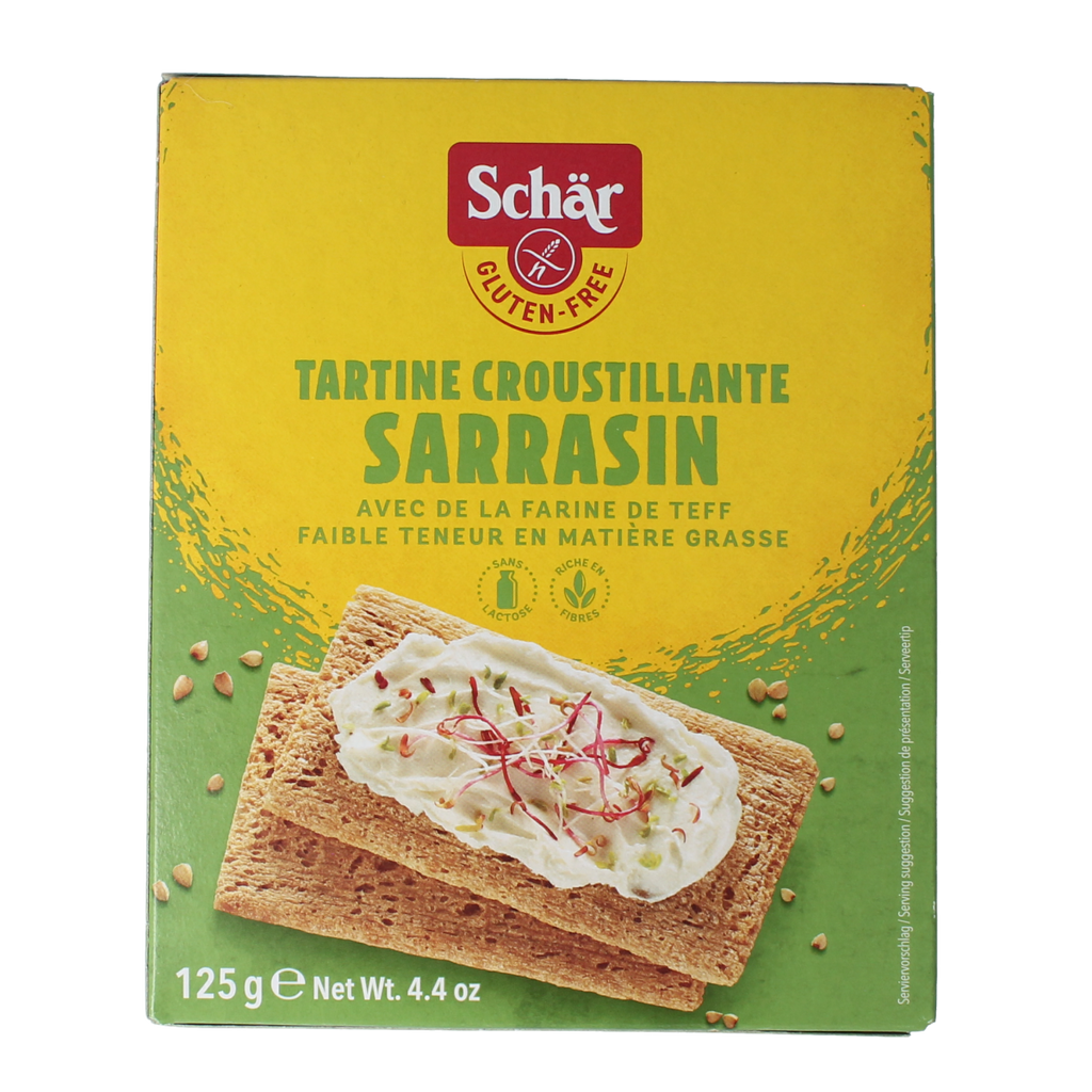 Schar Fibre crispbread/crackers glutenvrij 125.00 Gram