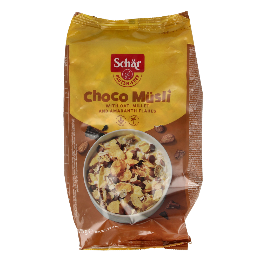 Schar Choco muesli glutenvrij 375.00 Gram