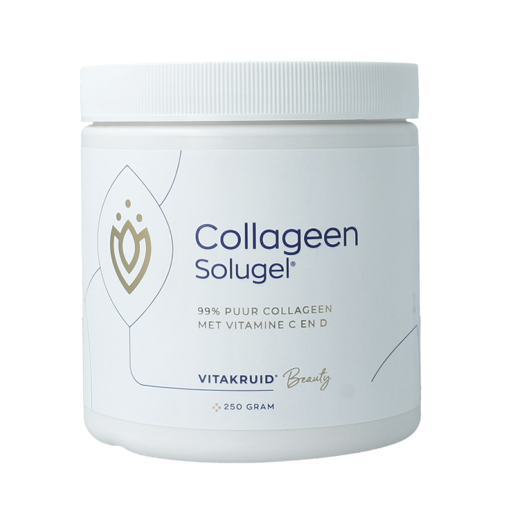 Vitakruid Collageen Solugel poeder met vitamine C & D 250.00 Gram