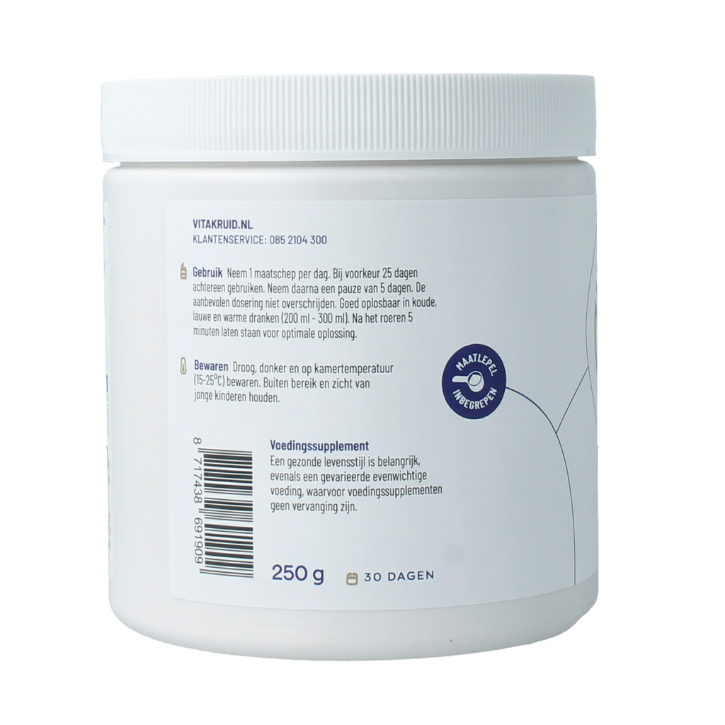 Vitakruid Collageen Solugel poeder met vitamine C & D 250.00 Gram
