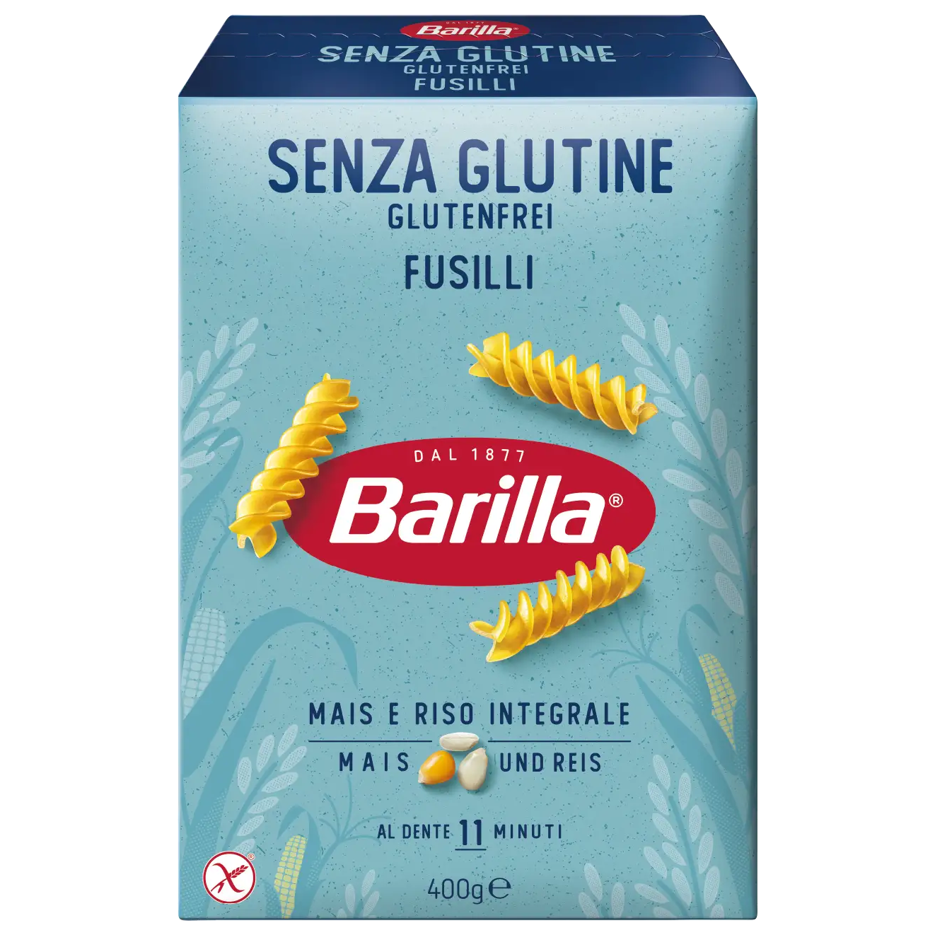 Barilla Fusilli glutenvrij 400.00 Gram