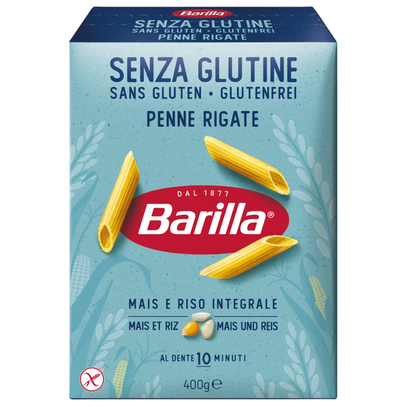 Barilla Penne rigate glutenvrij 400.00 Gram