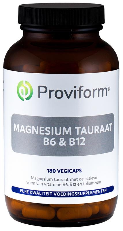 Proviform Magnesium tauraat B6 & B12 180.00 Vegetarische capsules