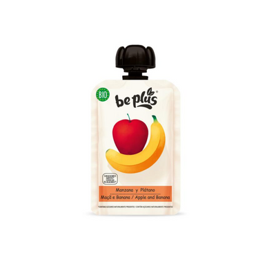 Beplus Squeezable Fruit 100% apple banana organic