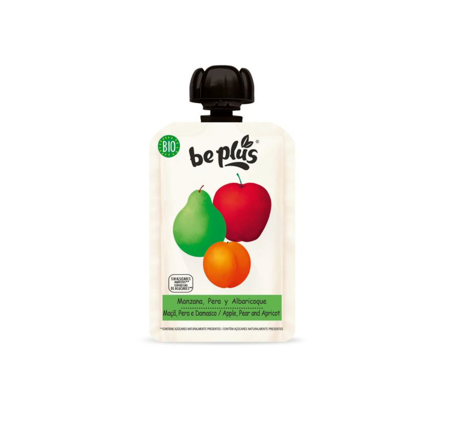 Beplus Knijpfruit 100% apple pear apricot bio