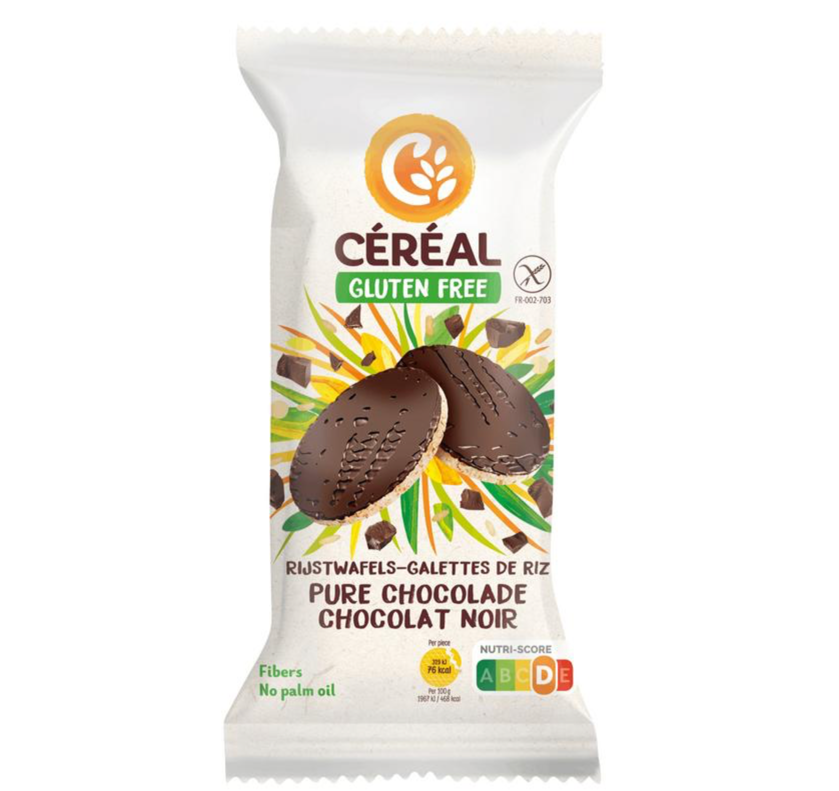 Cereal Rijstwafel met pure chocolate - 130G