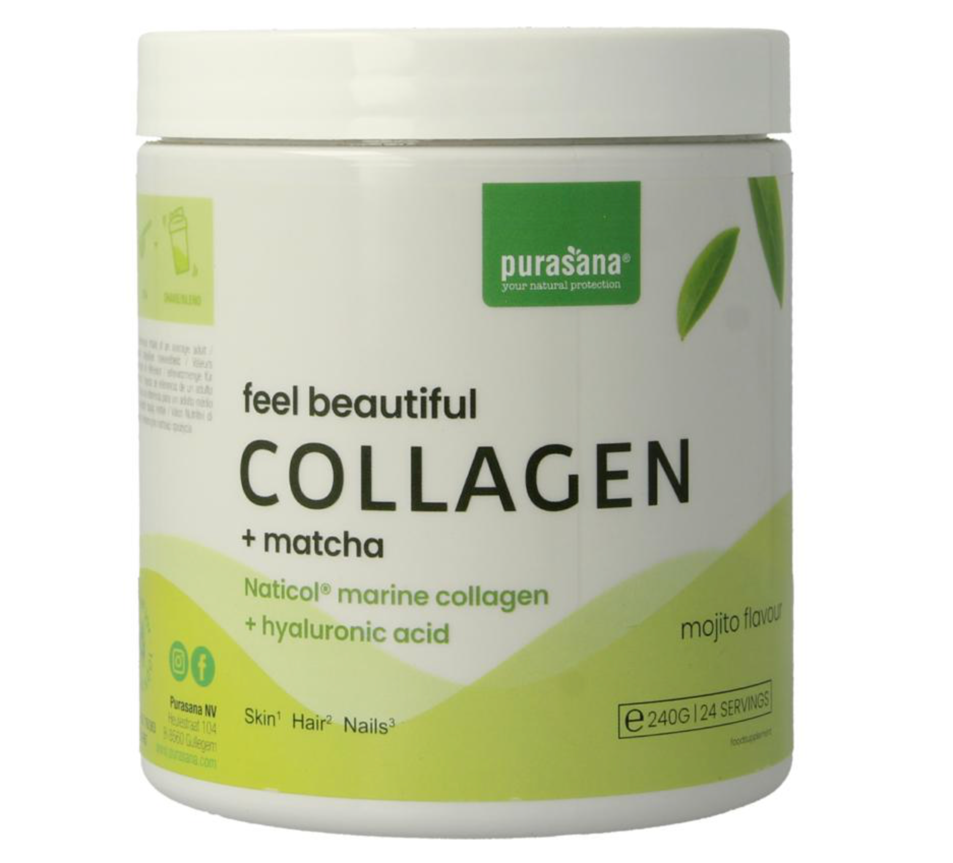 Purasana Collageen matcha - 240g