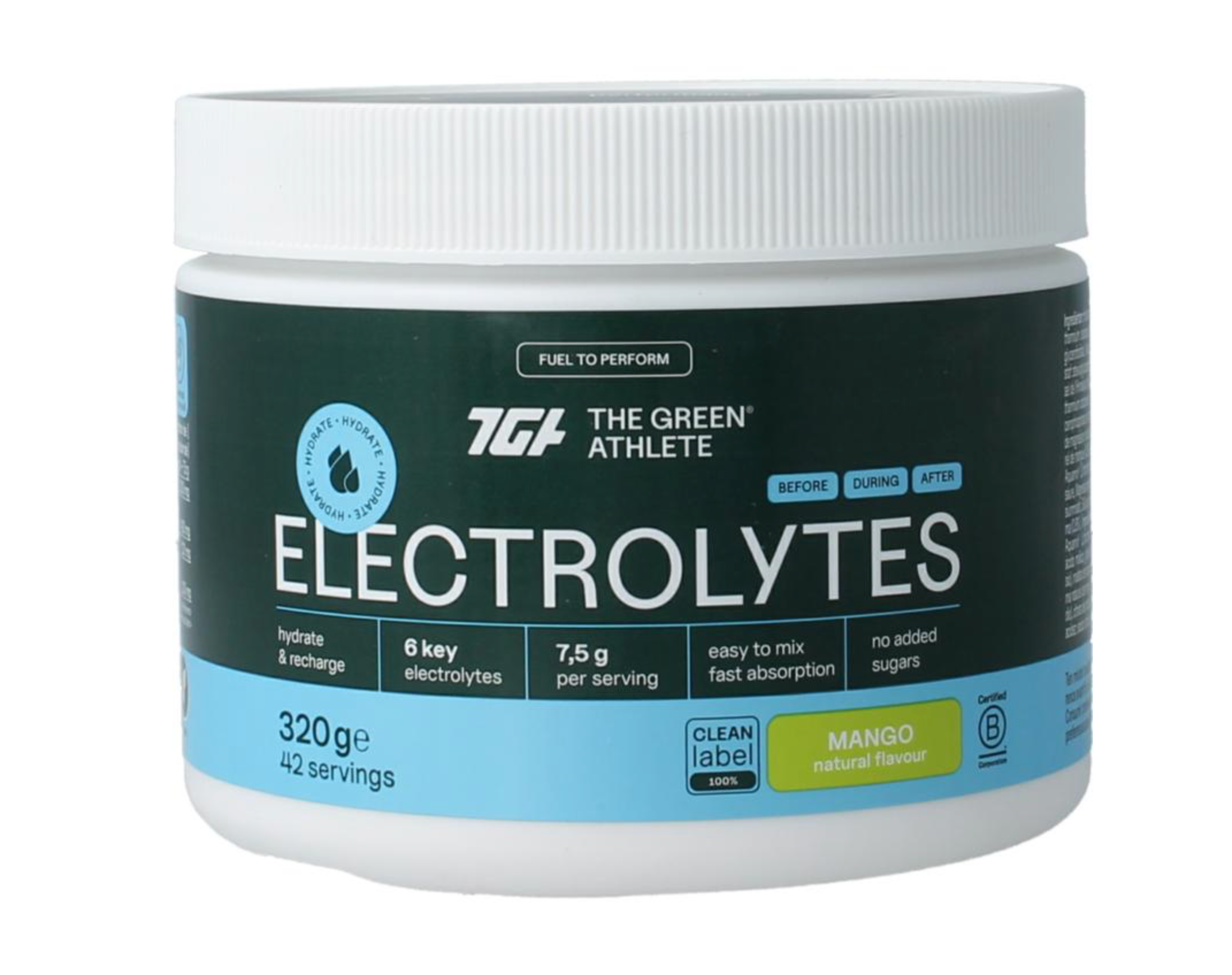 The Green Athlete Electrolytes mango - 320G